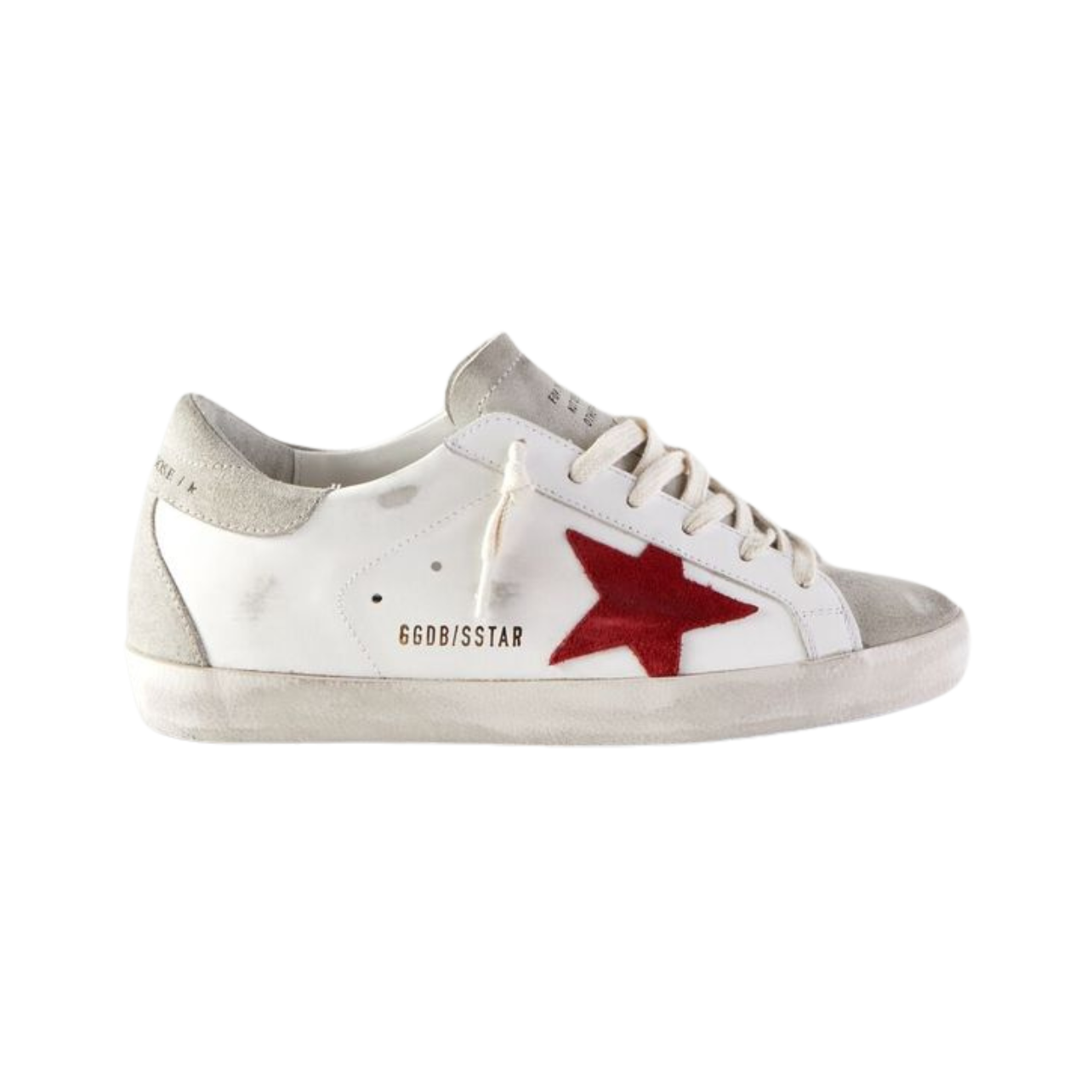 GOLDEN GOOSE Superstar distressed leather and suede sneakers