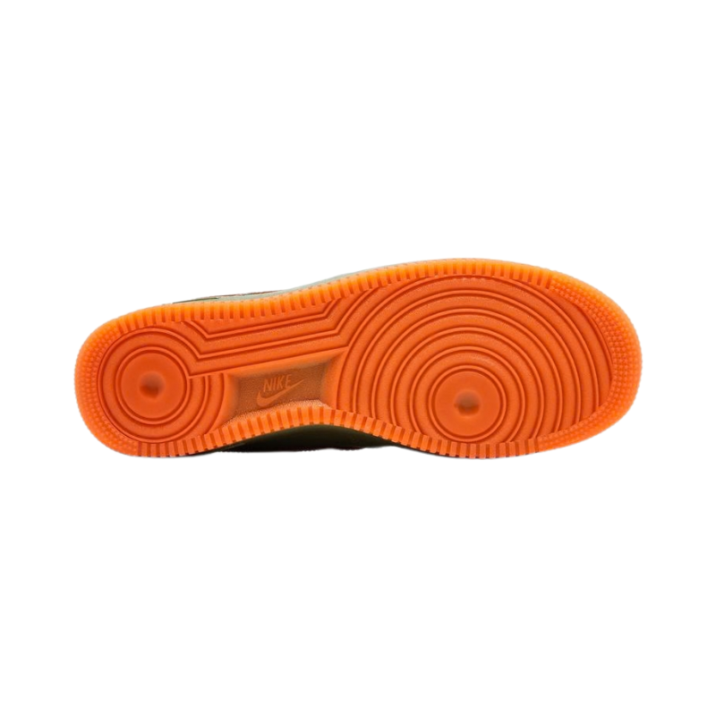 Nike air force 1 low premium oil green safety orange